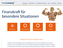 Tablet Screenshot of nordleasing.com